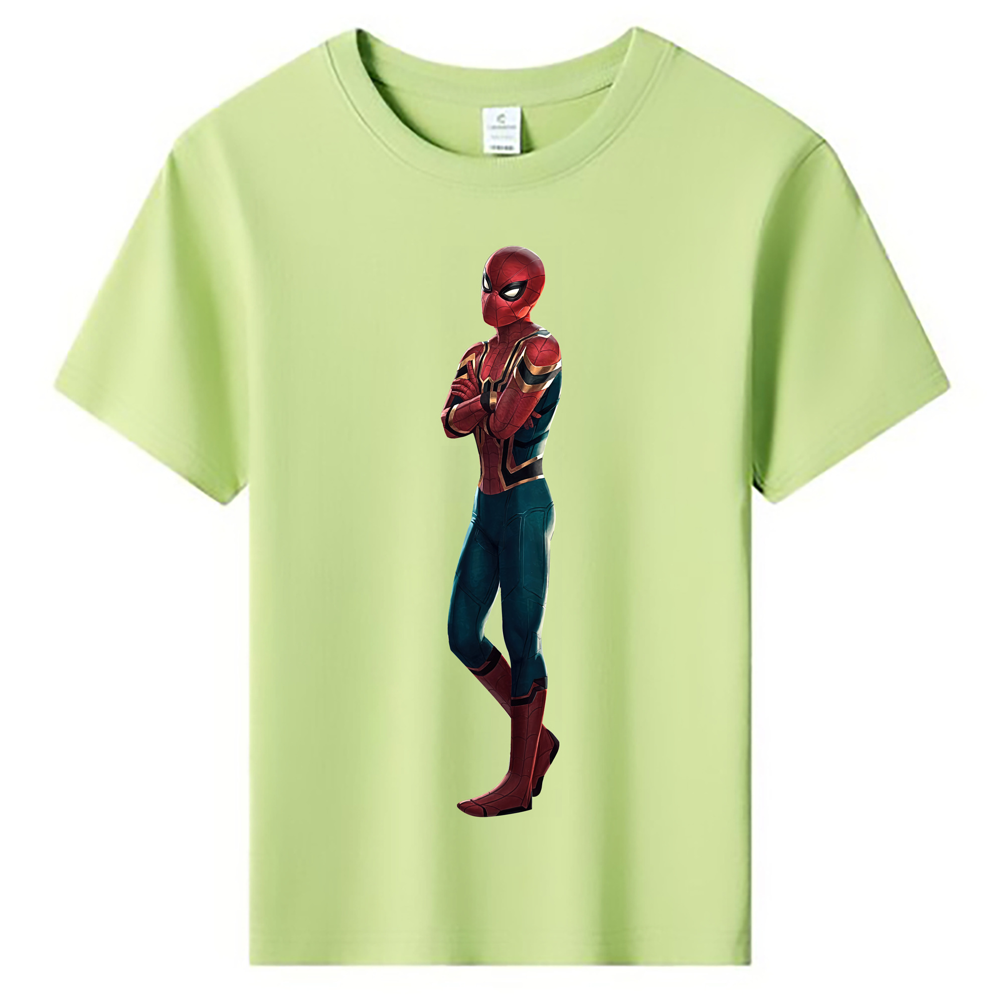 （画像用） Spider Man スパイダーマン 綿100％キッズTシャツ（フロントプリント）